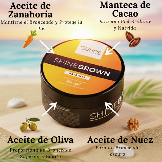 Crema Acelerador Bronceadora Shine Brown Ouhoe