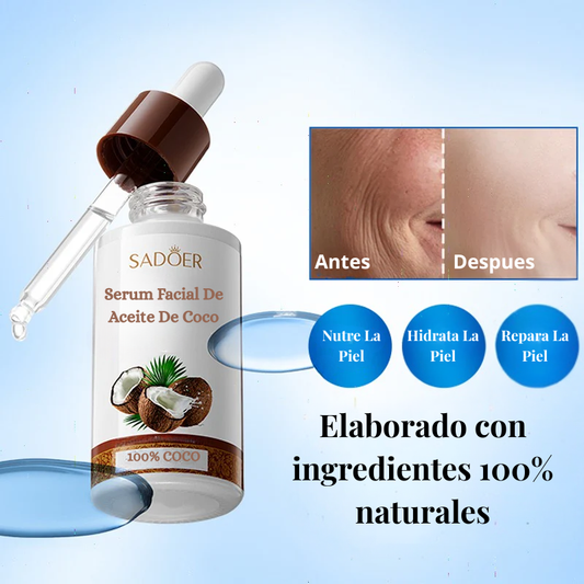Sérum Facial con Aceite de Coco 100% Natural